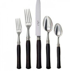 Alain Saint Joanis Riviera Ebony Silverplated 5-Pc Setting